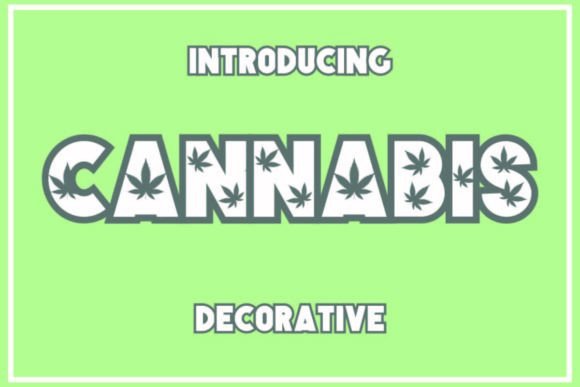 Cannabis Font: The Bold, Leaf-Embellished Typeface for Creative Projects