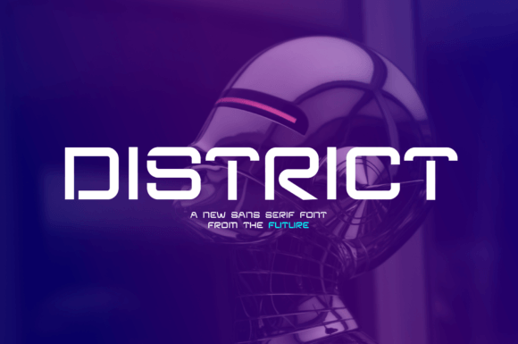 District: The Futuristic Stencil Sans Serif for Tomorrow’s Designs