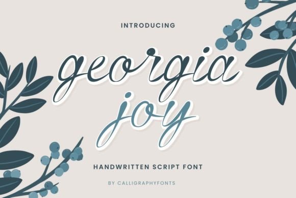 Georgia Joy: The Script Font with a Natural Handwriting Touch