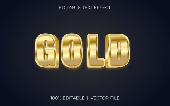 Gold Text Effect Design: Instant Luxury for Any Project