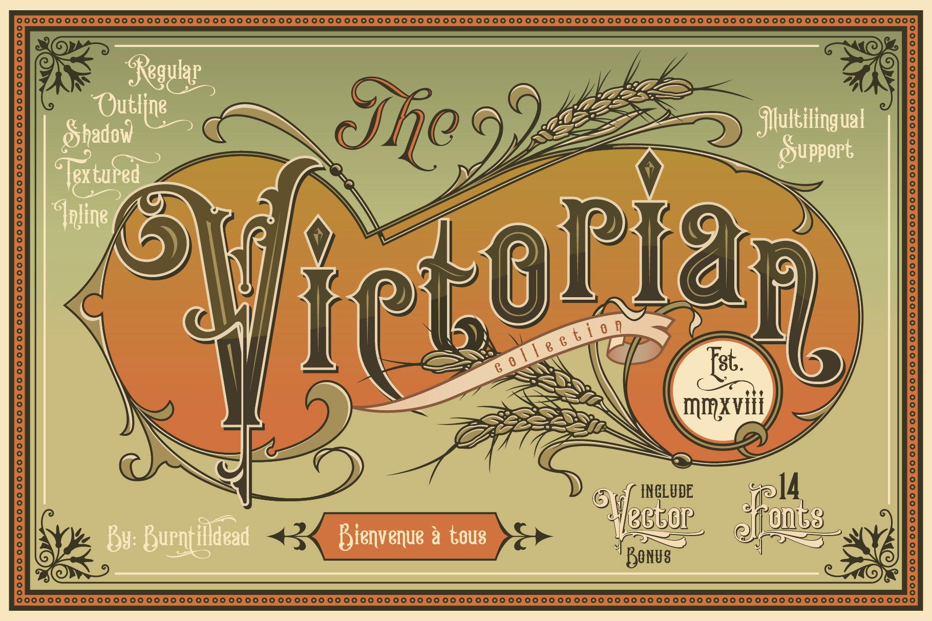 King Edward & Queen Victorian Font Collection