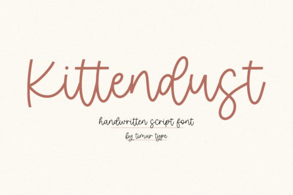 Kittendust: The Handwritten Font Balancing Class and Modernity