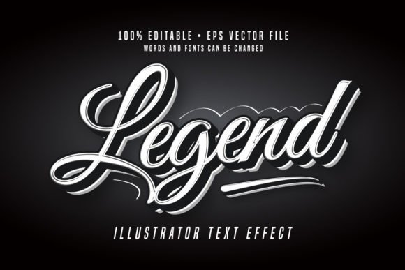 Legend 3D Illustrator Text Effect Font: Add Instant Dimension to Your Designs
