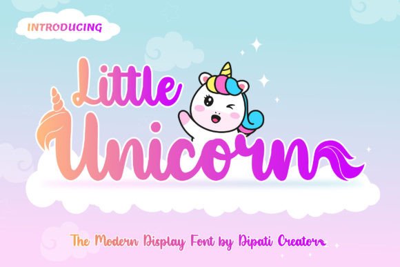 Little Unicorn: A Display Font That Brings Playful Magic to Your Designs