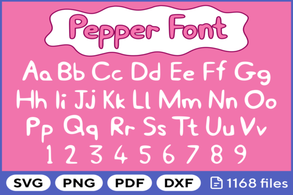 Playful Branding: Using Pig Font Svg Png Pdf Dxf Files