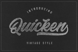 Quicken: A Handwritten Font That Brings Vintage Warmth to Your Projects